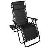 Odaof Zero Gravity Recliner Lounge Patio Pool Chair, Black Review