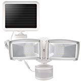 LEPOWER Solar LED Security Light, 950LM Outdoor Motion Sensor Light, 5500K, IP65 Waterproof, Adjustable Head Flood Light with 2 Modes Automatic and Permanent on, for Entryways, Patio, Yard, Garage Review