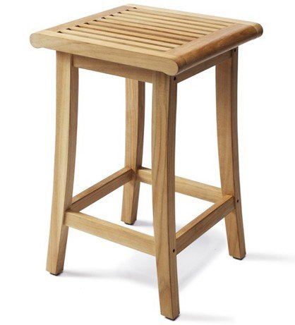TeakStation Giva Grade-A Teak Wood Outdoor Patio Garden Backless Bar Stool / Chair Review