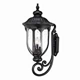 Acclaim 2221BK Laurens Collection 3-Light Wall Mount Outdoor Light Fixture, Matte Black
