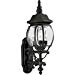 Progress Lighting P5700-31 3-Light Wall Lantern with Clear Beveled Glass, Textured Black