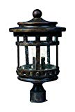 Cheap Maxim 3136CDSE Santa Barbara Cast 3-LT Outdoor Pole/Post Lantern, Sienna Finish, Seedy Glass, CA Incandescent Incandescent Bulb , 60W Max., Dry Safety Rating, Standard Dimmable, Frosted Glass Shade Material, Rated Lumens