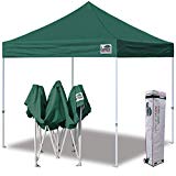 Eurmax Basic Ez Pop up Canopy 10×10 Instant Outdoor Party Portable Folded with Wheeled Storage Bag (Forest Green)