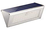 JennLite Solar Lights Outdoor, 46 LED, True 1100 Lumen, 4500mAh, PIR Motion Sensor Light, Wireless Waterproof Security Wall Light for Landscape, Patio, Deck, Yard, Path, Driveway, Garden