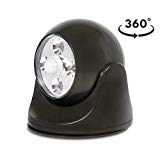 Maxsa Motion-Activated LED Light for Indoor & Outdoor Use, Super Bright Battery Powered Light Increases Visibility & Safety, Dark Bronze 40242