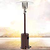 BestMassage Patio Heater Tall Hammered Finish Garden Outdoor Heater Propane Standing LP Gas Steel w/Accessories