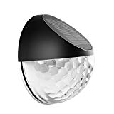 Solar Power Fence Decorative Post Lights Outdoor Sensor Lamp Deck Lighting Wireless Waterproof Wall Light with Auto on/off Night Dawn for Patio Garden Pathway Driveway Villas Back Yard Stairs (1 pack)