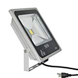 RSN LED Flood Light Bright Spotlight Aluminium IP65 Slim Outdoor Landscape Light in AC85-265V 50W Review