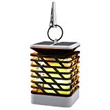 Cheap Solar Flame Lights, MoKo Waterproof LED Solar Powered Flickering Flame Torch Lights Outdoor Hanging Decorative Lighting for Festival Garden Lawn Landscape Fence Street Decor, Auto On/Off – BLACK