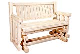 Montana Woodworks MWHCLGNR Homestead Collection Glider, Ready to Finish