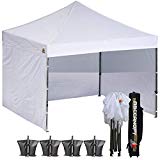 Cheap ABCCANOPY (18+Colors) Commercial 10×10 Ez Pop up Canopy, Party Tent, Fair Canopy with 6 Zipped End Sidewalls and Roller Bag Bonus 4X Weight Bag (White) Cheap ABCCANOPY (18+Colors) Commercial 10×10 Ez Pop up Canopy, Party Tent, Fair Canopy with 6 Zipped End Sidewalls and Roller Bag Bonus 4X Weight Bag (White)