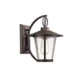 Chloe Lighting CH822046RB12-OD1 Transitional 1 Light Rubbed Bronze Outdoor Wall Sconce 12″ Height For Sale