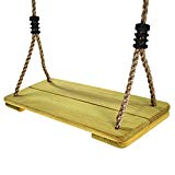 HappyPie Nostalgic Children to Adult Wooden Hanging Swings Seat with 78'' Height Adjustable Pp Rope Per Side (2pc Pinewood) HappyPie Nostalgic Children to Adult Wooden Hanging Swings Seat with 78'' Height Adjustable Pp Rope Per Side (2pc Pinewood)