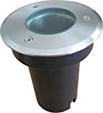 Round Recessed Stainless Steel Light MR16, Walk/Drive-over, IP6