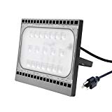 Bonlux 50W Outdoor LED Security Flood Light 120V Daylight 6000K – 500W Halogen Equivalent Waterproof IP65 Garden Landscape Area Wall Washer Light with US 3-Plug Review