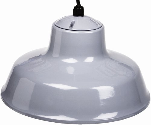 Designers Edge L-1712 14-Inch Indoor One-Light Downward Hanging Farm Light Fixture, Powder Coated