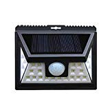 Lohasland Solar Lights Outdoor 24 LED Solar Powered Wireless Wide Angle Motion Sensor Lights for Garden Patio Front Door Yard Garage Deck Porch Shed Walkway One Pack(Free Running Armband Included) Review