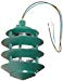 RAB Lighting LL22VG Incandescent 4 Tier Lawn Light, A-19 Type, 100W Power, 1650 Lumens, 120VAC, Verde Green