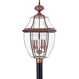 Cheap Quoizel NY9045AC  Newbury 4-Light Outdoor Lantern, Aged Copper
