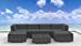 UrbanFurnishing.net 7W-PDQ4-2684 7 Piece Modern Patio Furniture Sofa Sectional Couch Set