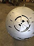 Custom Designed Death Star Fire Pit (37.5 Inch Diameter, Gray)
