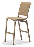 Telescope Casual Furniture Aruba II Sling Collection Bar Height Armless Chair, Alloy, Textured Graphite Finish Review