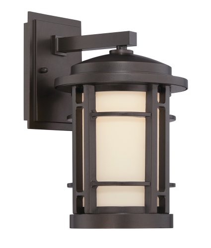 Designers Fountain LED22421-BNB Barrister 7-Inch LED Wall Lantern, Burnished Bronze