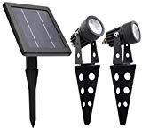 MINI 50X Twin Solar-Powered Cast Aluminium Warm White LED Spotlight 60-100 Lumen Per Light Fixture for Outdoor Garden Yard Landscape Downlight Review MINI 50X Twin Solar-Powered Cast Aluminium Warm White LED Spotlight 60-100 Lumen Per Light Fixture for Outdoor Garden Yard Landscape Downlight Review