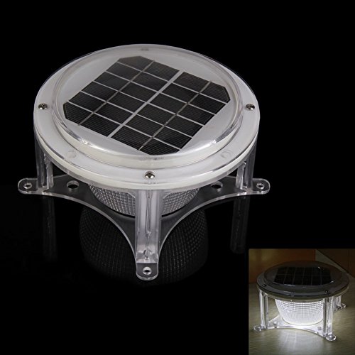 Whitelotous LED Solar Piling Lights Road Courtyard Garden Auto Lighting