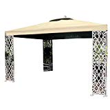 Garden Winds 12 x 12 Lattice Gazebo Replacement Canopy – RipLock 500 For Sale Garden Winds 12 x 12 Lattice Gazebo Replacement Canopy – RipLock 500 For Sale