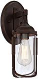 Anselda 15″ High Bronze Outdoor Wall Light For Sale