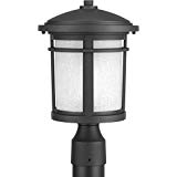 Progress Lighting P6424-3130K9 Traditional/Casual 1-9W Led Post Lantern, Black