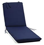 Oxford Garden Chaise Lounge Cushion, Navy Blue Oxford Garden Chaise Lounge Cushion, Navy Blue