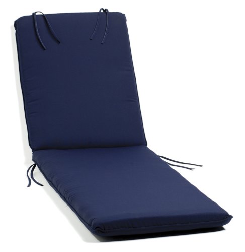 Oxford Garden Chaise Lounge Cushion, Navy Blue Oxford Garden Chaise Lounge Cushion, Navy Blue