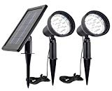 Cheap Solar Spotlight Outdoor 2 in 1 Flag Pole Light IP65 3 Power Modes Solar Spot Light Patio Tree Pathway Driveways-Automatically Activates from Dusk to Dawn
