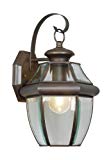 Livex Lighting 2151-07 Monterey 1 Light Outdoor Bronze Finish Solid Brass Wall Lantern with Clear Beveled Glass Review Livex Lighting 2151-07 Monterey 1 Light Outdoor Bronze Finish Solid Brass Wall Lantern with Clear Beveled Glass Review