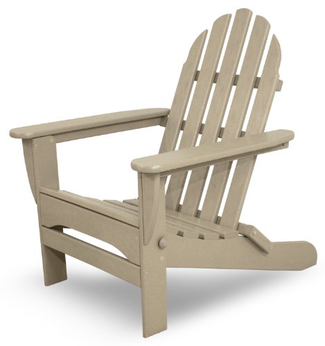 Ivy Terrace IVAD5030SA Classics Folding Adirondack Chair, Sand For Sale