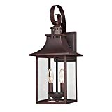 Bidwell Lighting Mason 19? Tall Outdoor Wall Lantern  Copper Bronze For Sale