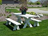 Cheap Dura-Trel Vinyl Picnic Table w/Unattached Benches Cheap Dura-Trel Vinyl Picnic Table w/Unattached Benches