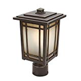Home Decorators Collection Port Oxford 1-light Outdoor Oil Rubbed Chestnut Post Mount Lantern For Sale