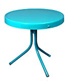 Cheap LB International Outdoor Retro Metal Tulip Side Table, Turquoise Blue Cheap LB International Outdoor Retro Metal Tulip Side Table, Turquoise Blue