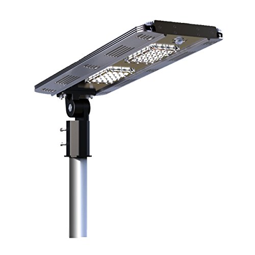 Solar/Hybrid Energy Efficient LED Ultra-Powerful Self-Contained Smart Commercial Residential Lighting w/Mounting System for Building Parking lots Bike Path Street (12W) For Sale