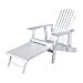Denise Austin Home Katherine Outdoor Reclining Wood Adirondack Chair with Footrest