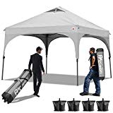 ABCCANOPY 30+Colors Pop up Canopy Commercial Instant Canopy Kit Ez Pop up Canopy,Bonus Carrying Bag (Beach Canopy Gray) ABCCANOPY 30+Colors Pop up Canopy Commercial Instant Canopy Kit Ez Pop up Canopy,Bonus Carrying Bag (Beach Canopy Gray)