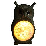 Owl Solar LED Light Garden Backyard Yard Outdoor Landscape Night Light Lamp