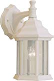 Forte Lighting 2025-01-13 Exterior Wall Light with Clear Beveled Glass Shades, Matte White Forte Lighting 2025-01-13 Exterior Wall Light with Clear Beveled Glass Shades, Matte White