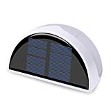 Solar Powered Outdoor Lights, Semi-circle 6 LEDs Sensor Security, Waterproof Wireless for Walkways Stairways, Garden Lights Outdoor Fence Lights Wall Light, Set of 2(White) Review