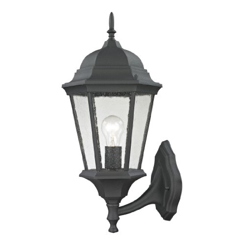 Cornerstone Lighting 8111EW/65 Temple Hill Coach Lantern, Matte Textured Black