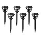 hosus Solar Lights Outdoor or Solar Garden Lights or Solar Pathway Lights Outdoor or Solar Landscape Lights or Solar Lights for Yard/Patio/Garden/Walkway/Driveway (6) Review