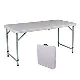 BestOffice Portable 4′ Adjustable Folding Utility Table Camping Picnic Outdoor Yard A429 BestOffice Portable 4′ Adjustable Folding Utility Table Camping Picnic Outdoor Yard A429